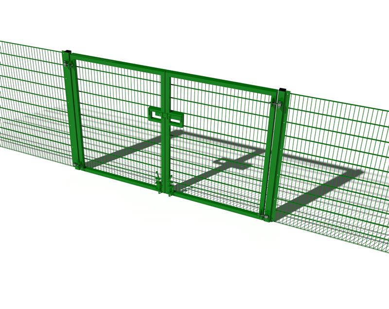 Technical render of a Sport Fencing 2M High Double Gate